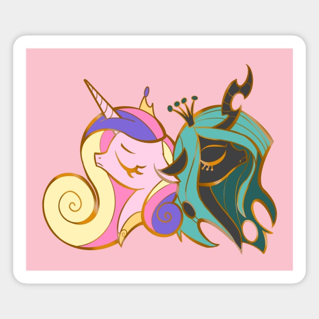 Cadance and Chrysalis Magnet by SophieScruggs